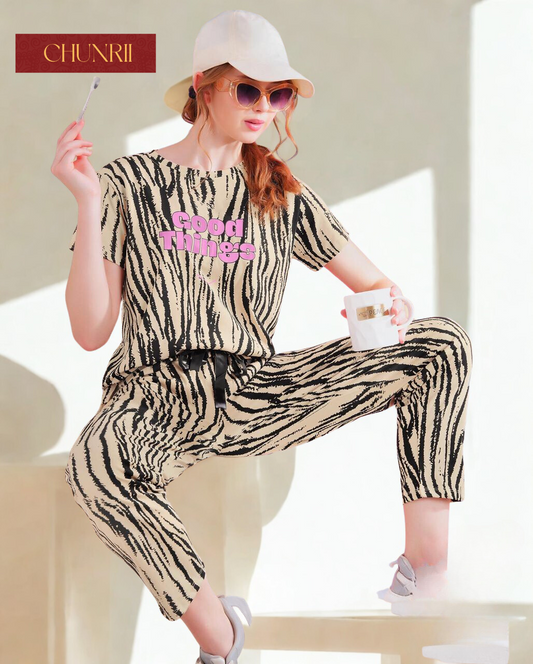 Zebra ‘Good Things’ Loungewear Set