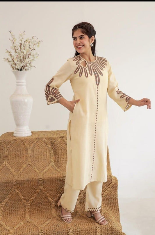 Saanjh Cream Coord Set